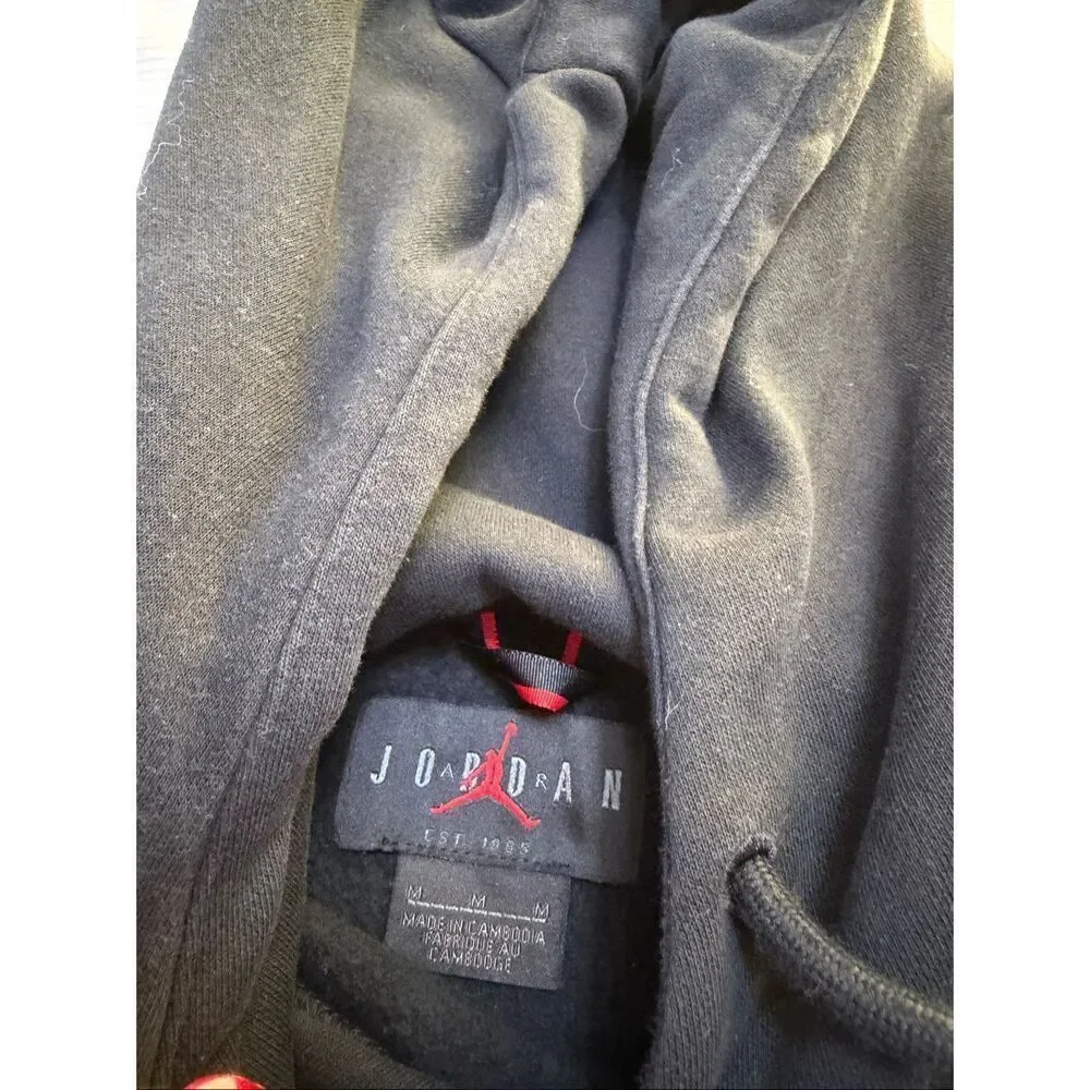 Jordan Paris Saint Germain PSG Black Hoodie Mens Size M Joran Jumpman Logo